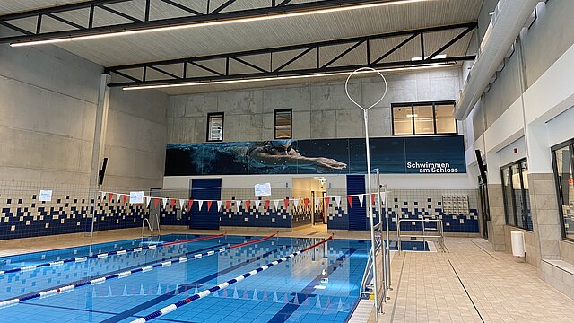 Das 25-Meter-Schwimmbecken in Benrath