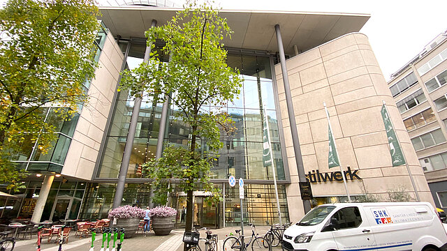 Das Gebäude vom Stilwerk von außen.