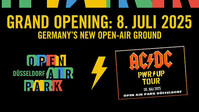 Plakat zum AC/DC Konzert