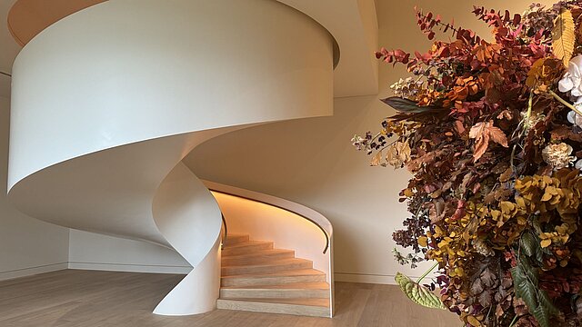 Die Wendeltreppe im Kunstpalast