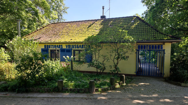 Das Boothaus im Volksgarten