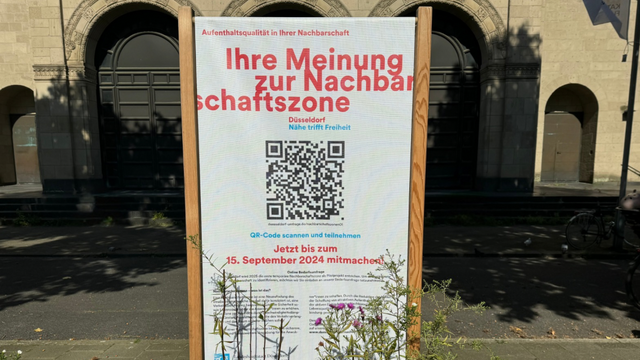 Die Informationsstele am Paulusplatz