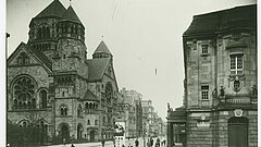 Düsseldorfer Synagoge und Schauspielhaus vor 1938